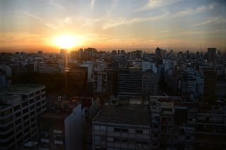 20 Sunset To The West From Rooftop At Alvear Art Hotel Buenos Aires.jpg